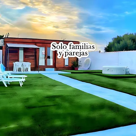 Bungalow Con Jacuzzi Para Familias Y Parejas Chiclana de la Frontera Exterior photo